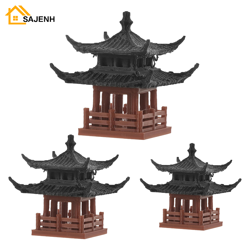 Mini Bonsai Zen Garden - Mini estatua de Pagoda, decoración de