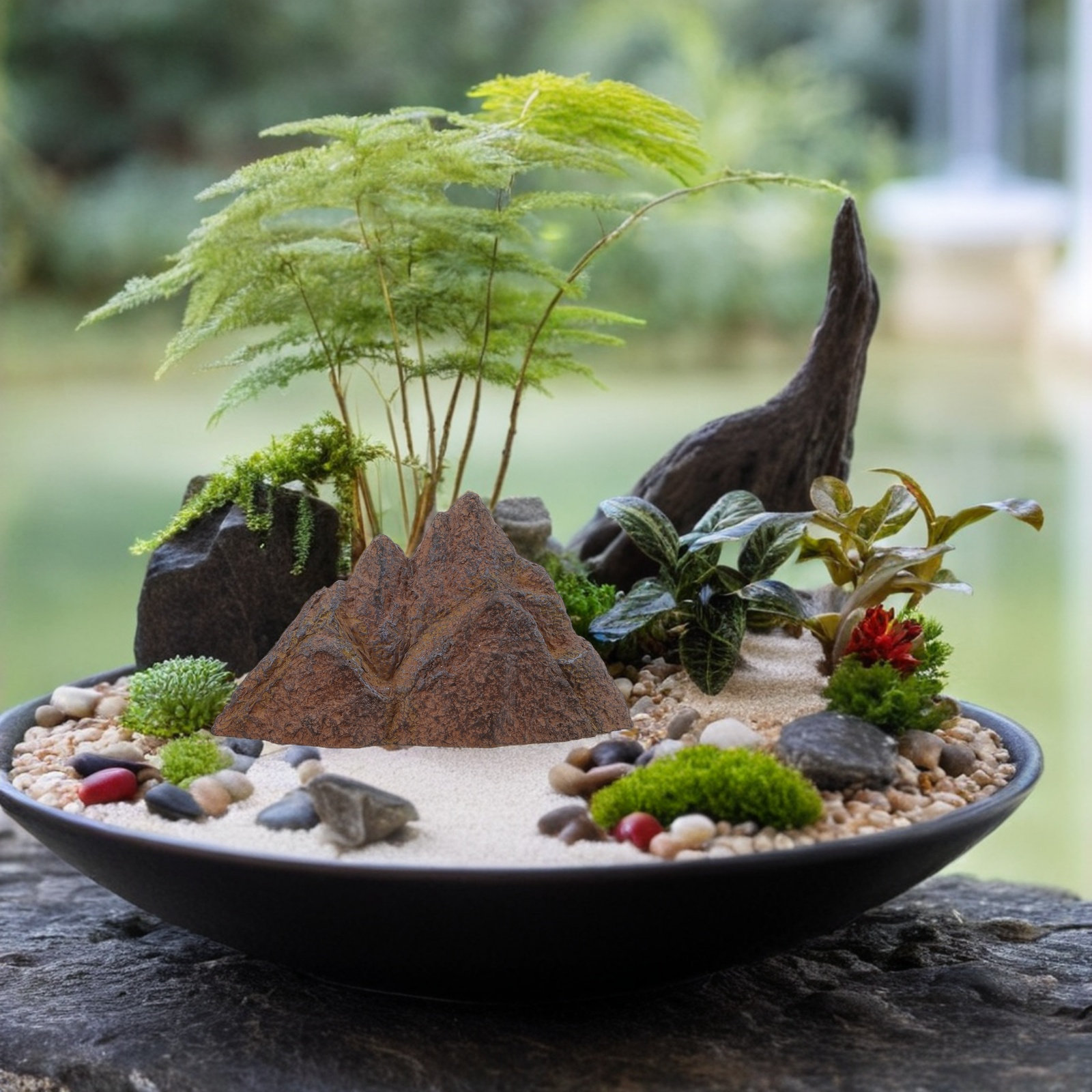 Mini Jardín Zen de Rocas, Deco - Mini Bonsai Zen Garden reseña y precio