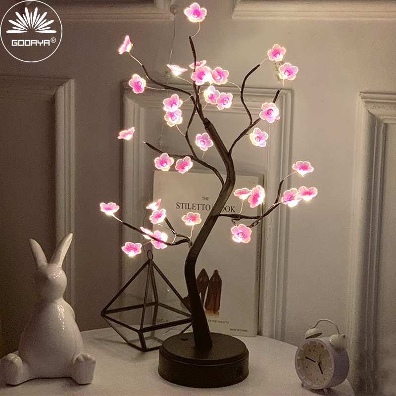Luz nocturna de árbol de mesa, - Bonsai Garden Dc reseña y precio