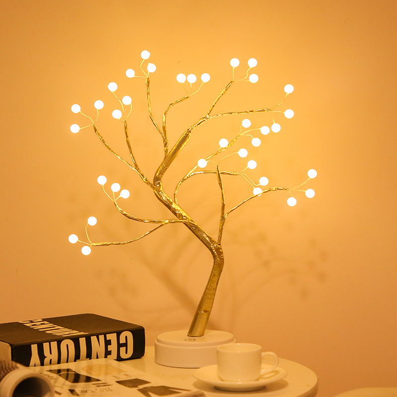 Luz nocturna de árbol de mesa, - Bonsai Garden Dc reseña y precio