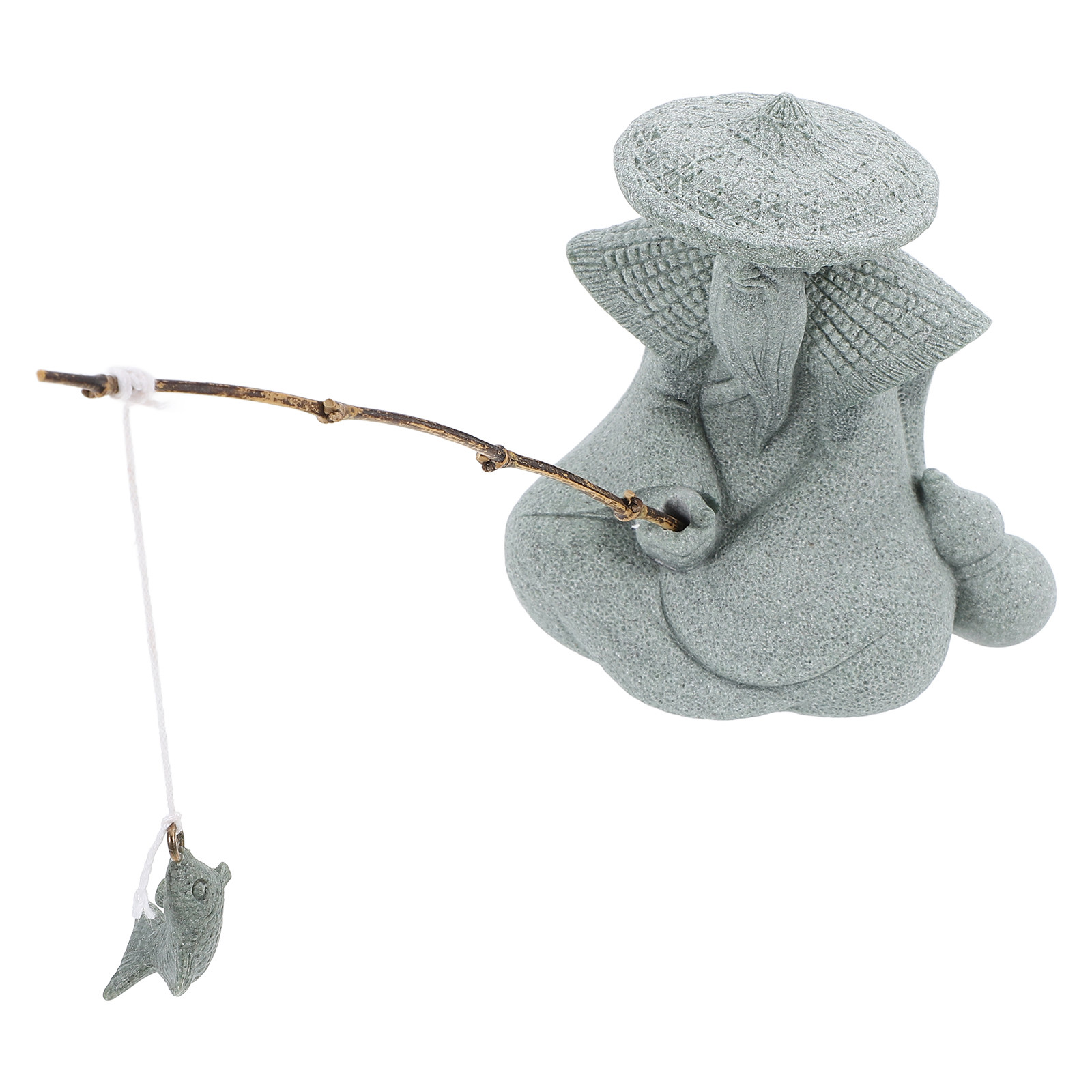 Estatua de Pescador en Miniatu - Mini Bonsai Zen Garden reseña y precio
