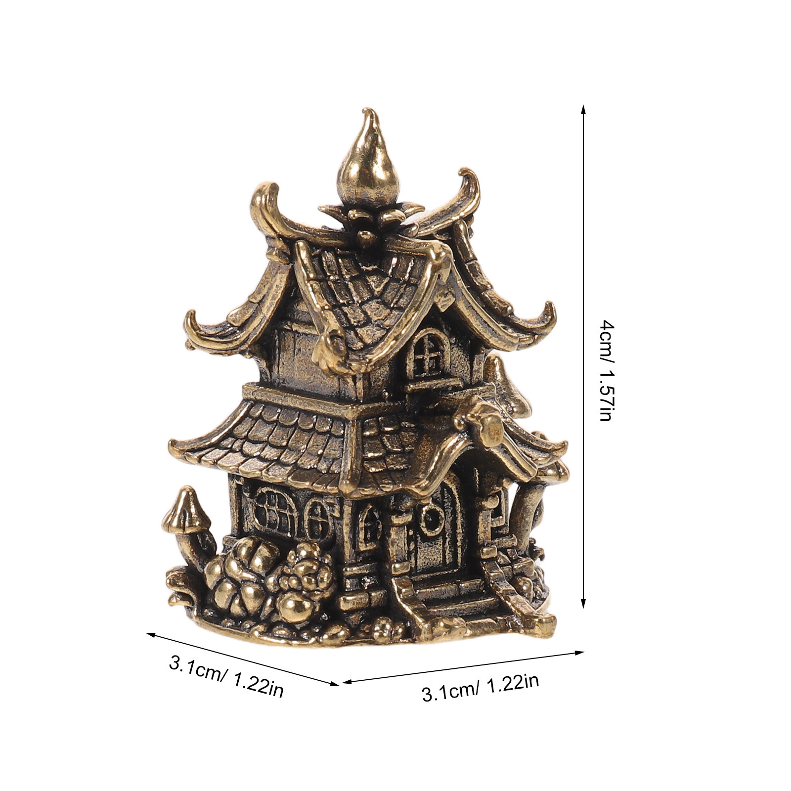 Mini Pagoda Japonesa de Latón  - Mini Bonsai Zen Garden reseña y precio