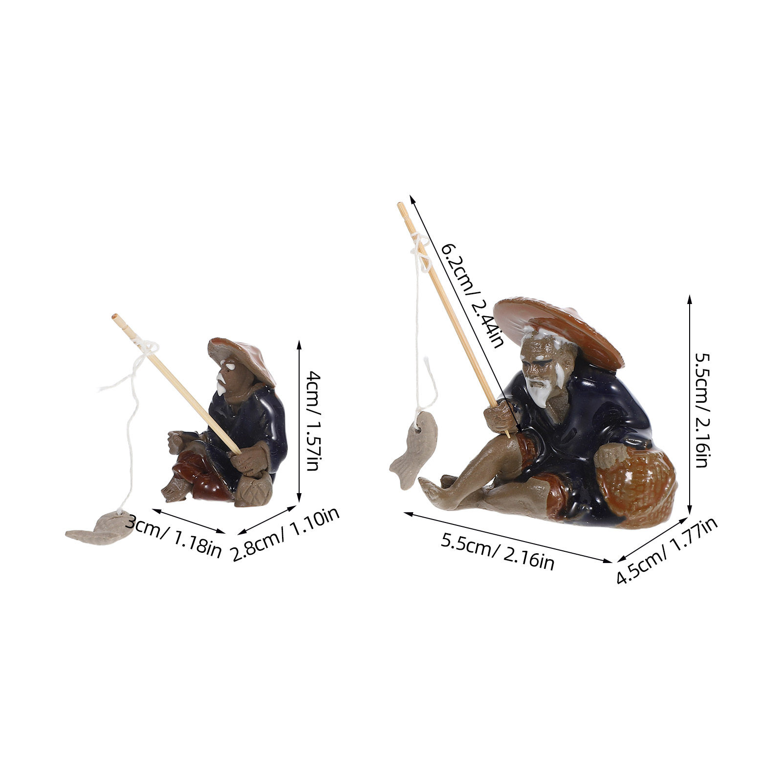 2 Piezas de Mini Figuras de Pe - Mini Bonsai Zen Garden reseña y precio