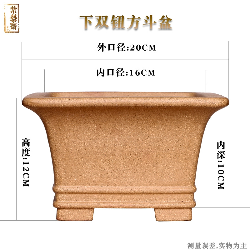 Pruple-maceta cuadrada de aren - Bonsai Garden For Desk reseña y precio
