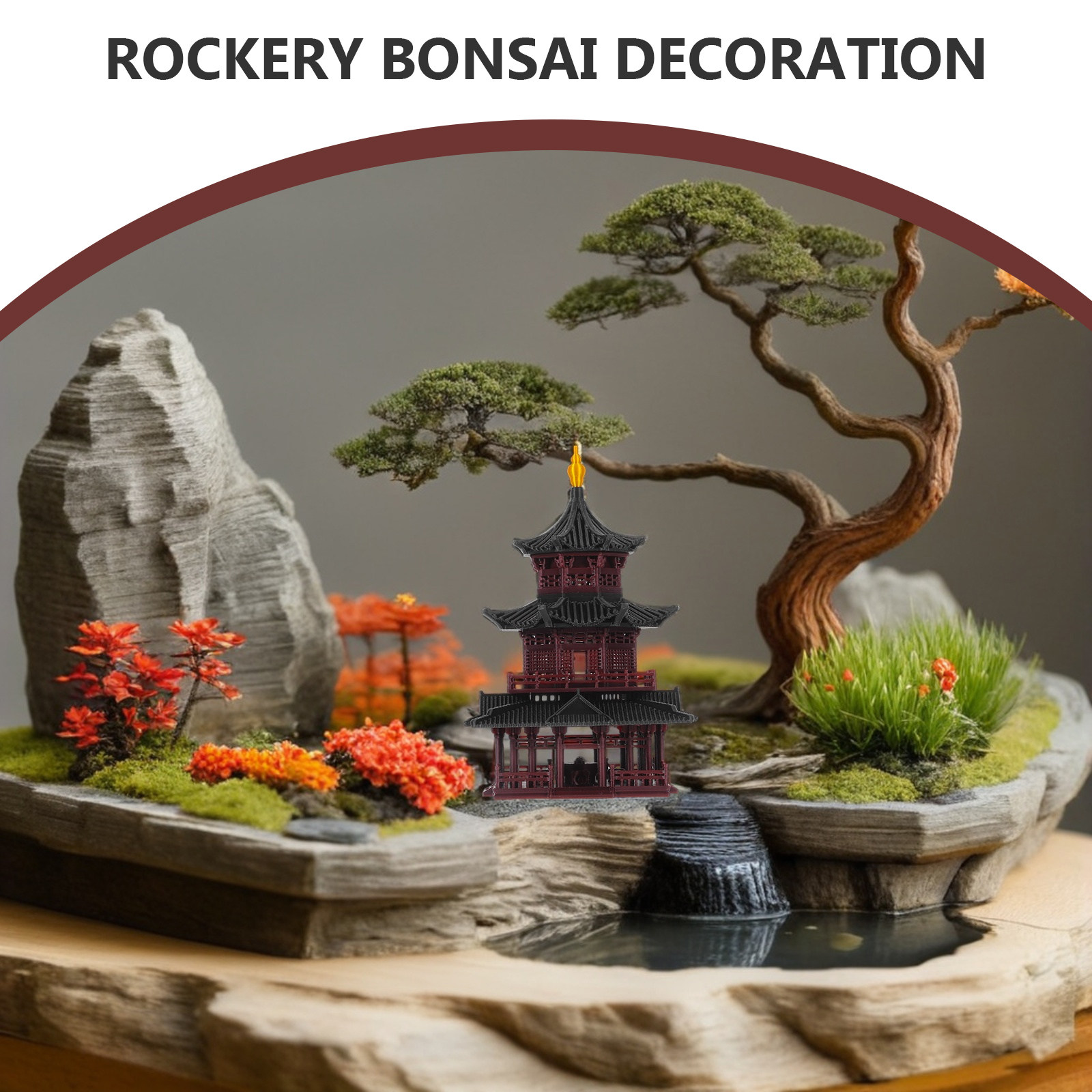 Escultura de Pagoda Zen Asiáti - Mini Bonsai Zen Garden reseña y precio